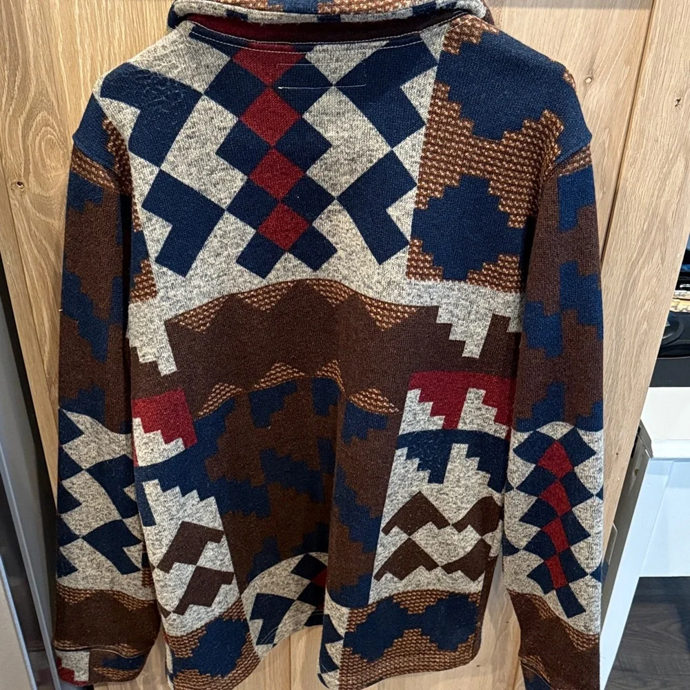 Geometric Patterned Jacket - Multicolor - Picture 3 of 3